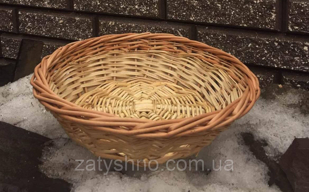 Миска кошик плетений | кошик на овочі | кошик із лози кругла Київ - фото 1