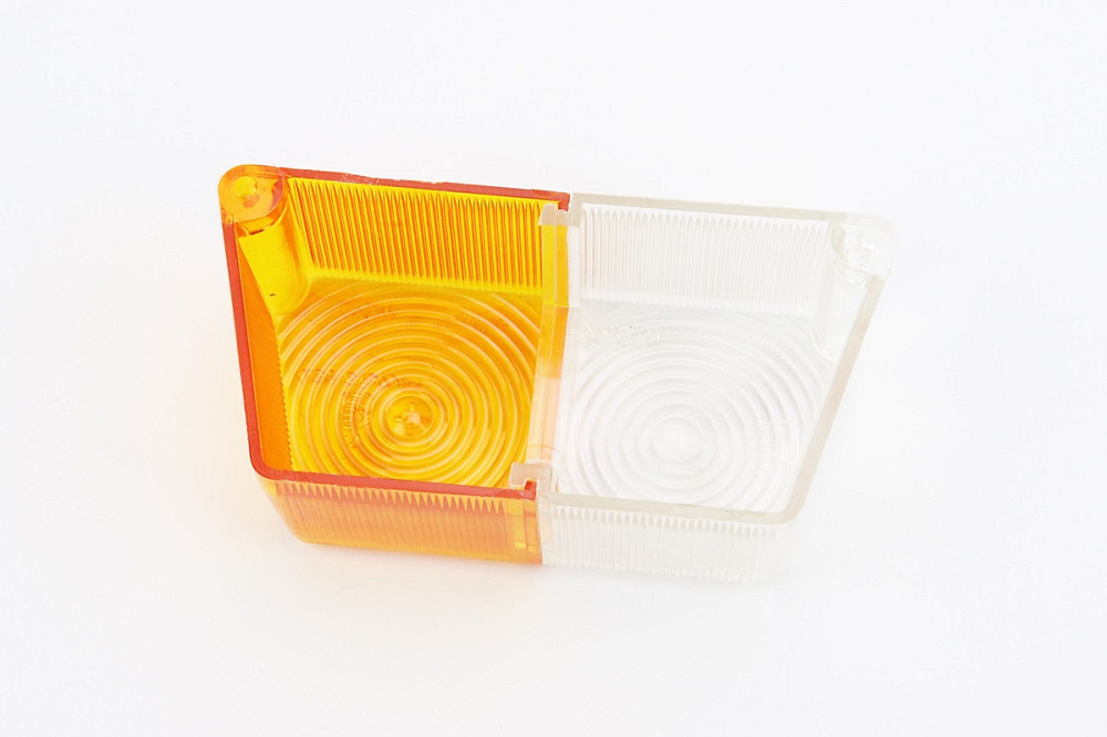 Скло ліхтаря коляски переднє, біло-жовте Київ - фото 2