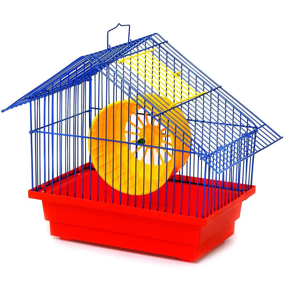 Декоративна клітка Хатинка для гризунів з барабаном (28 х 18 х 29 см), Лорі Київ - фото 3