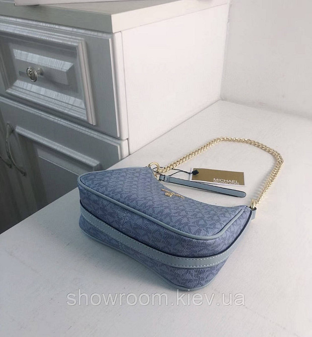 Маленькая женская сумочка MK Jet Set Charm blue Киев - изображение 3