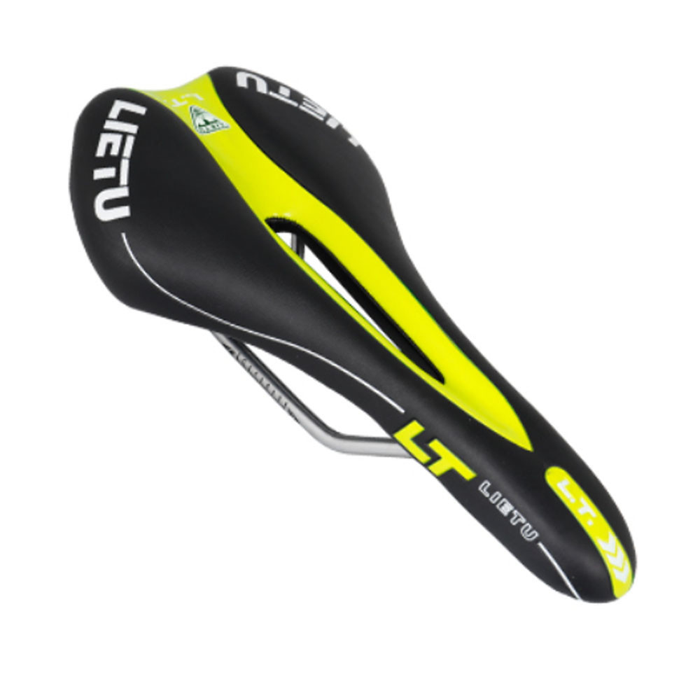 Седло для велосипеда Lietu ZD-023-YL Черно-желтый Бровары - изображение 1