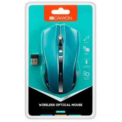 Мышка Canyon MW-5 Wireless Green-Black (CNE-CMSW05G) Винница