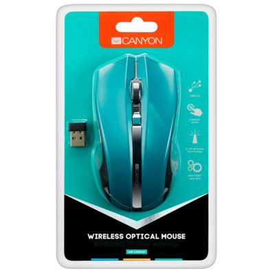 Мишка Canyon MW-5 Wireless Green-Black (CNE-CMSW05G) Вінниця - фото 4