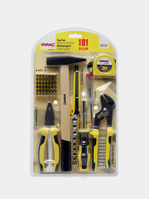 Набір інструментів 101 предметів 1/4" (6гр.) WMC TOOLS WT-20101 Одеса - фото 1