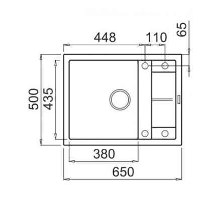 Мийка кухонна Elleci UNICO 125 TITANIUM 73 Вінниця