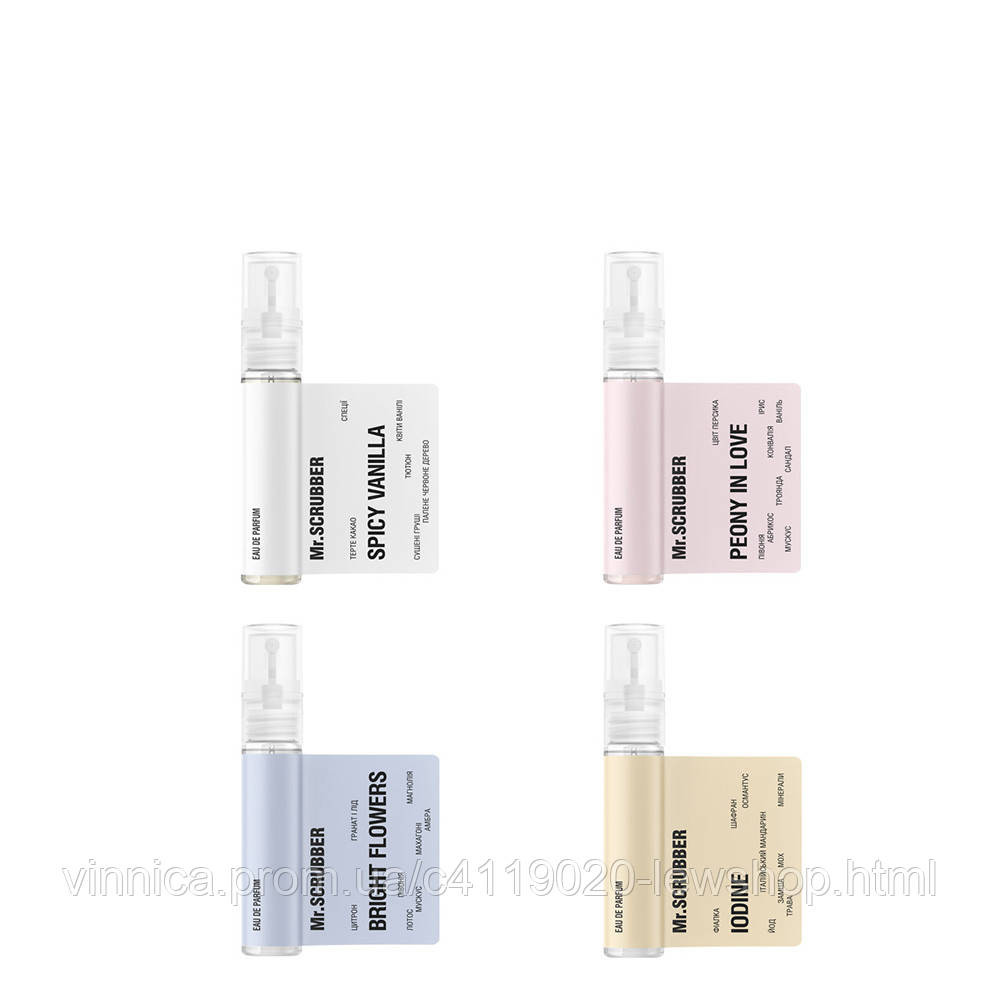 Набор тестеров парфюмированной воды Mr.SCRUBBER Черновцы - изображение 1