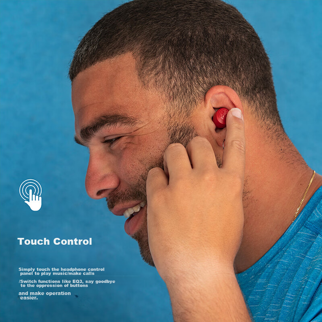 Беспроводные наушники JLab GO Air POP+ TWS, Bluetooth 5.3, 35+ ч, EQ3, Dual Connect, IPX4, USB-C, Pink-Red Киев - изображение 7