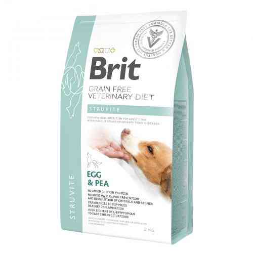 Корм сухой Brit Grain VetDiet Dog Struvite для собак с мочекаменной болезнью с яйцом индейкой горохом гречкой 2 кг Киев