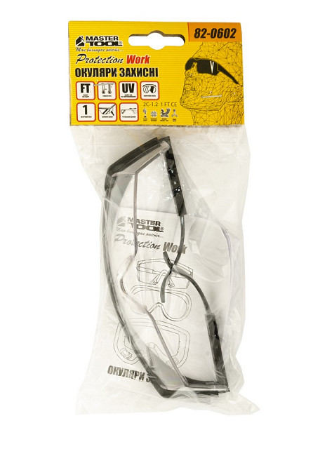 MASTERTOOL Окуляри відкриті MASTERTOOL КОМФОРТ панорамна лінза напівоправа з регульованими дужк Коломия - фото 2