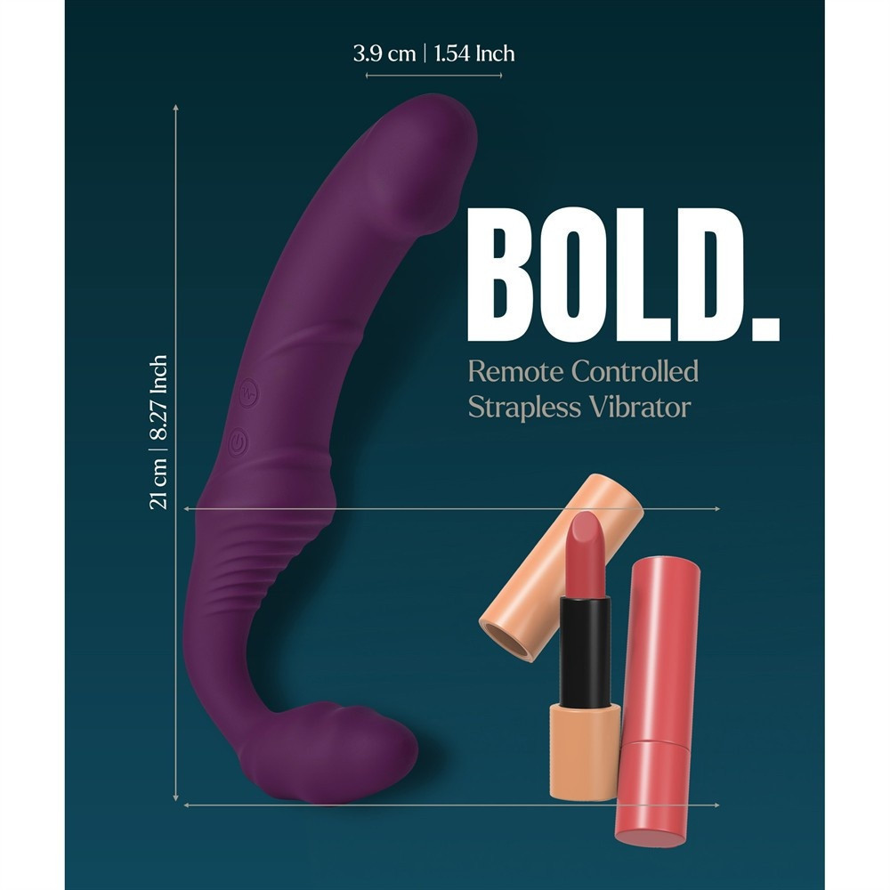 Безремневой вибрострапон Dream Toys Storm с дистанционным пультом, фиолетовый Sex Aura Киев - изображение 9