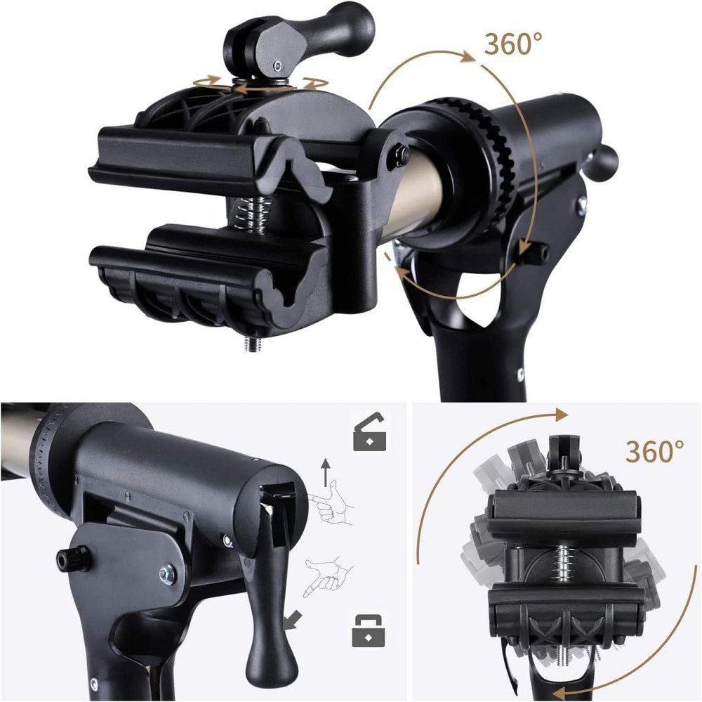 Підставка для ремонту велосипеда CXWXC Champagne-3 шампань регульована 102–161 см складна 360° хомут до 60 lb Київ - фото 5