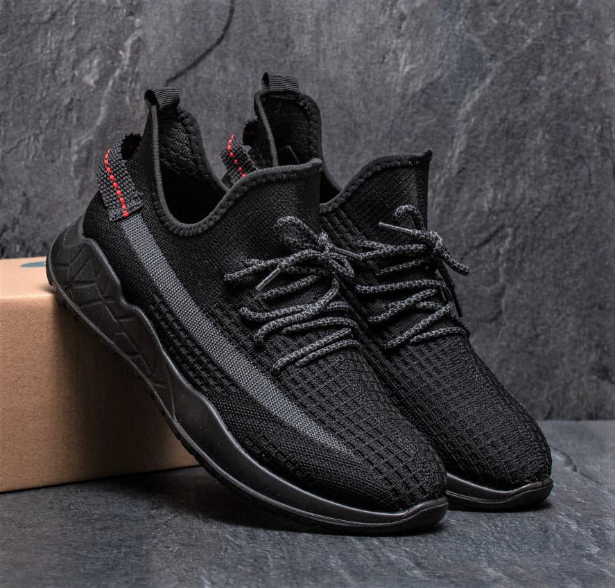 Кросівки в стилі AD!DAS Чорні Адідас Жіночі Ізі Буст (розміри: 41) - 62-2 Дніпро - фото 3