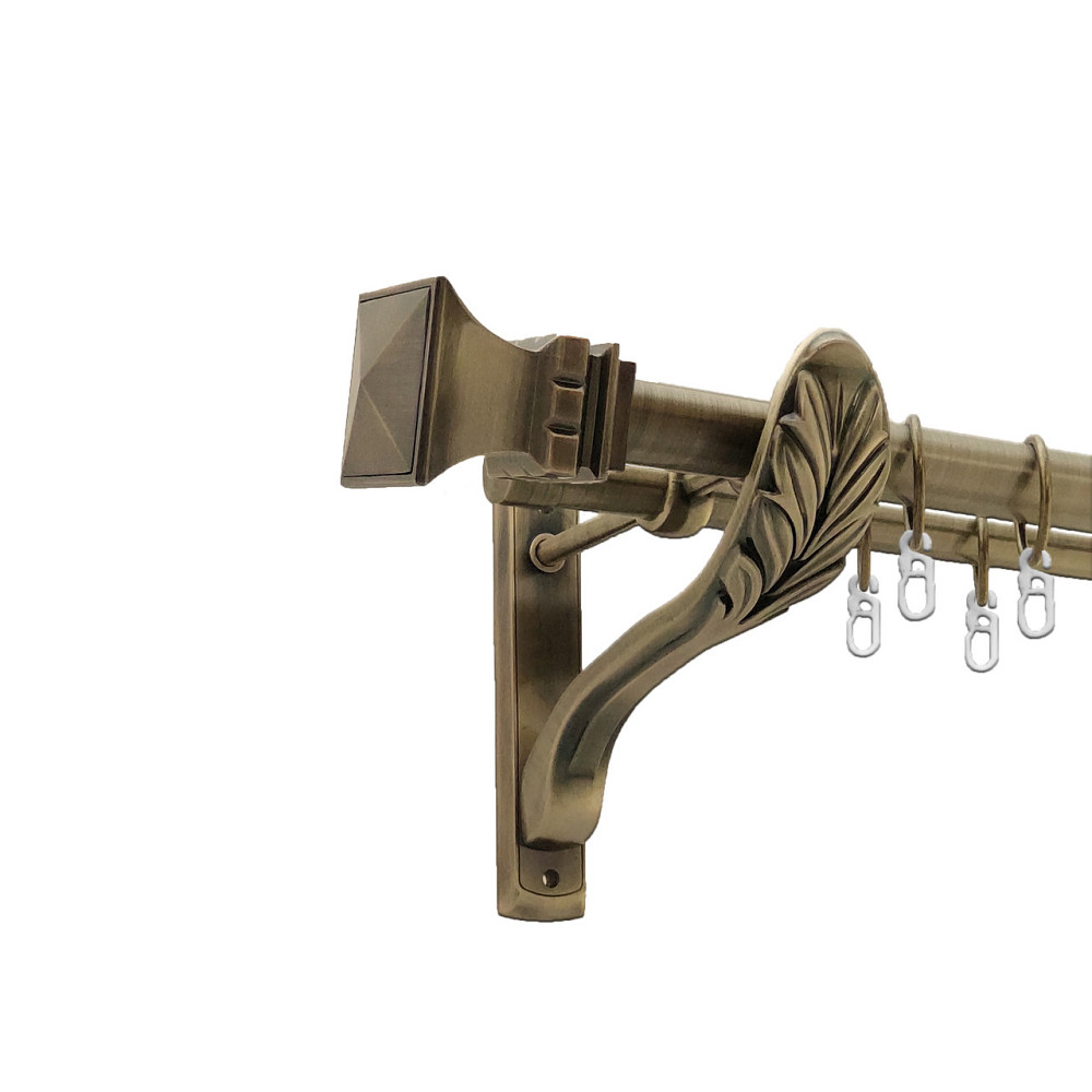 Карниз Orvit Емпорія металевий дворядний ретро Антик 25\19 мм 300 см (4301665) Львів - фото 1