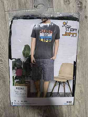 Чоловічий комплект для дому та відпочинку з шортами в карту — Surf for life Tom John Київ