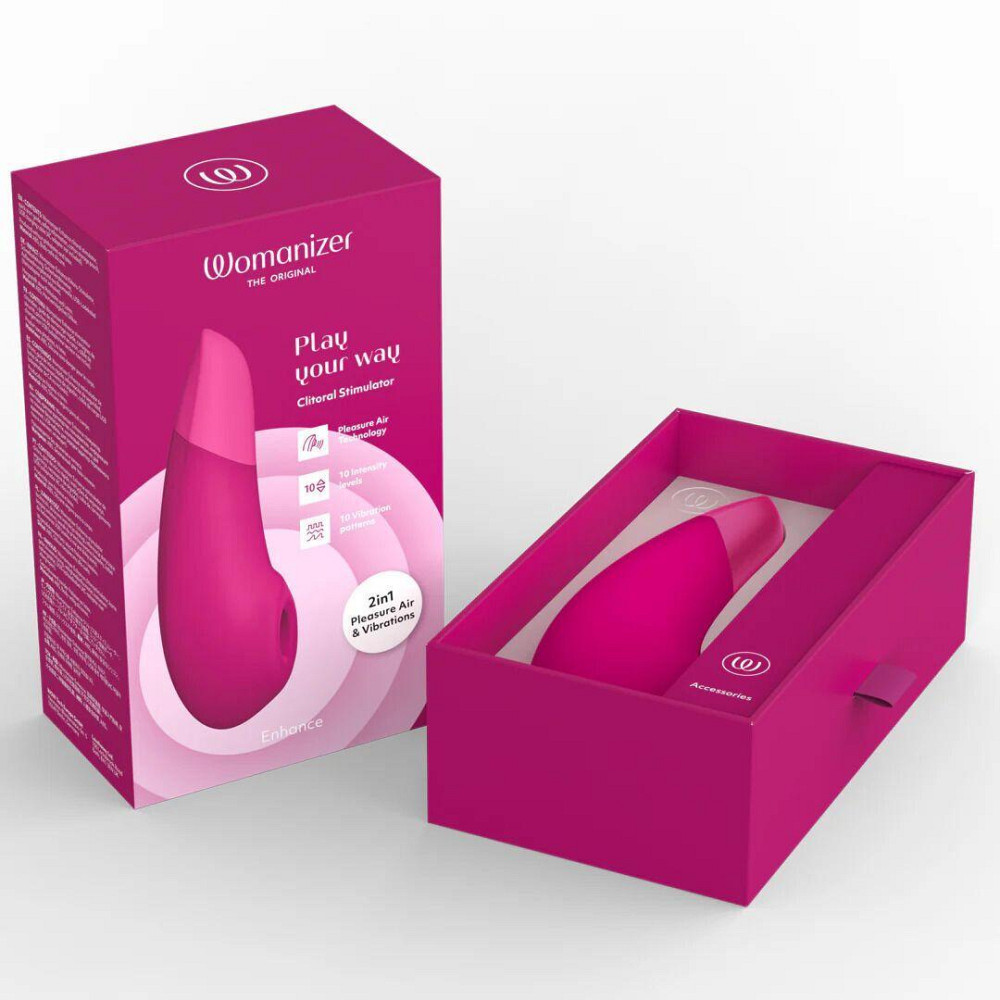 Вакуумный клиторальный стимулятор Womanizer Enhance Pink Sex Aura Киев - изображение 9