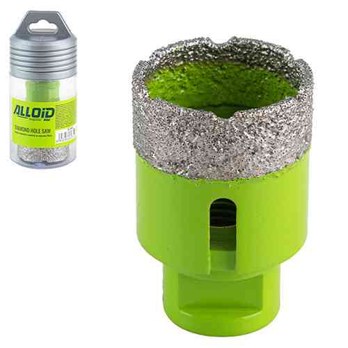 Свердло корончате алмазне по кераміці 40мм, для КШМ М14х2мм Alloid Одеса