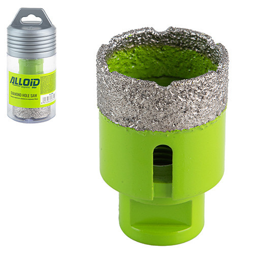 Свердло корончате алмазне по кераміці 40мм, для КШМ М14х2мм Alloid Одеса - фото 1