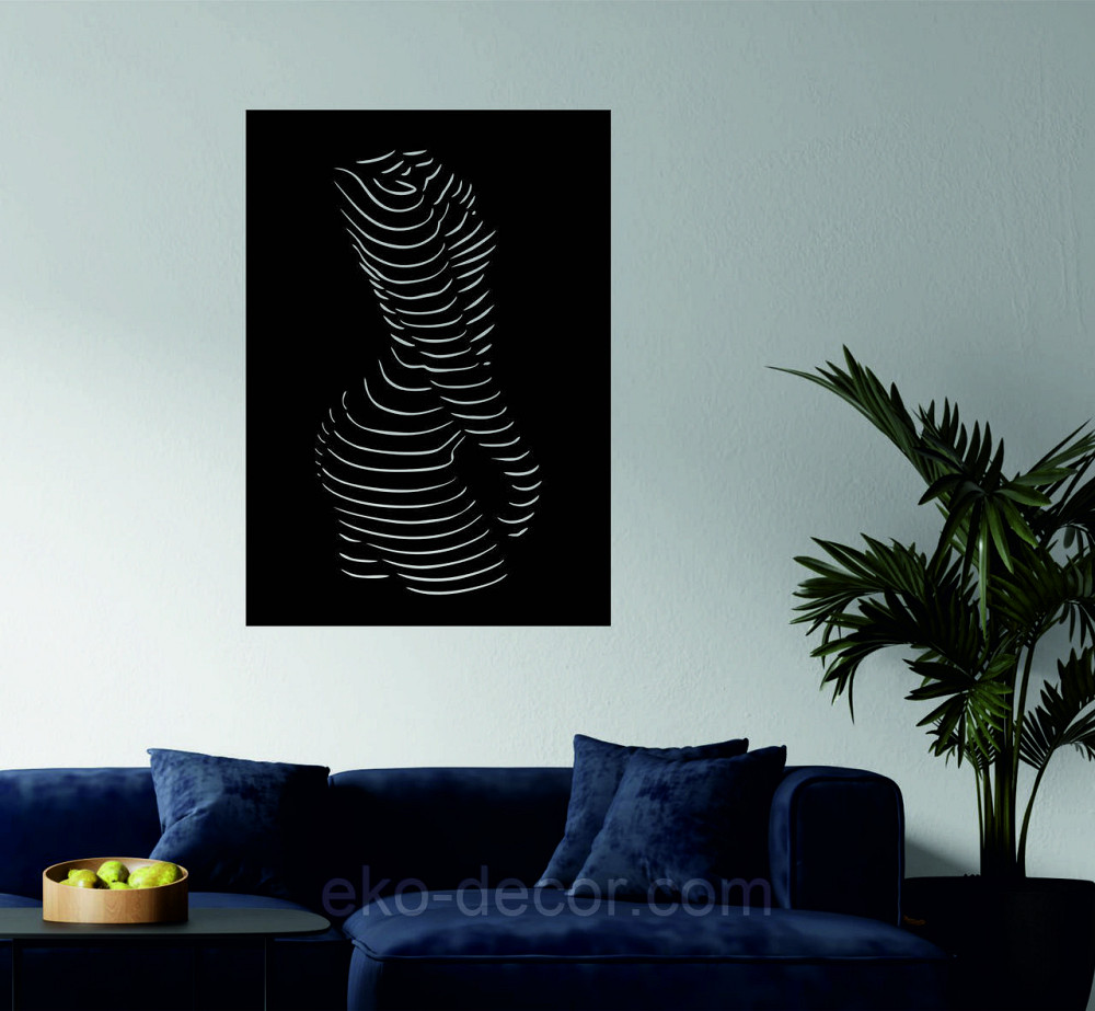 Декоративное настенное Панно «Силуэт женщины», Декор на стену Киев - изображение 4