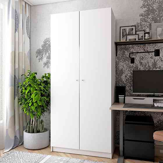 Шкаф распашной для одежды Doros Промо 90х48х204 см Белый (DRS-011197) Днепр