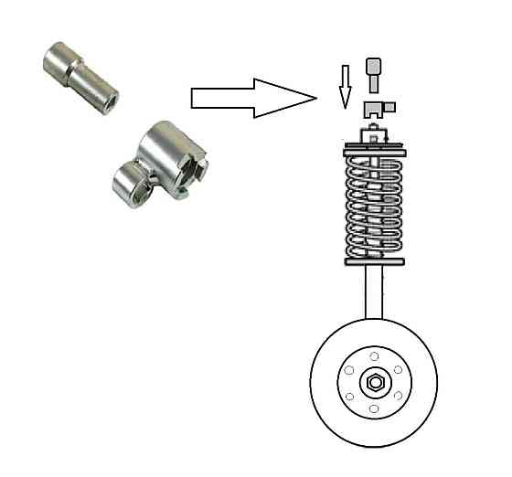 Ключ/удерживающий инструмент для верхней гайки передней стойки, 2 шт. - для Volvo HCB AUTO TOOLS A1381 Одесса
