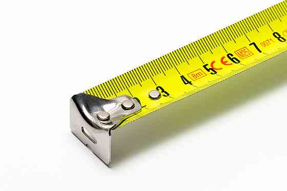 WERTVOLL Рулетка WERTVOLL 8 м×25 мм фіксатор полотна кнопка STOP покриття TPR нейлонове покритт Київ