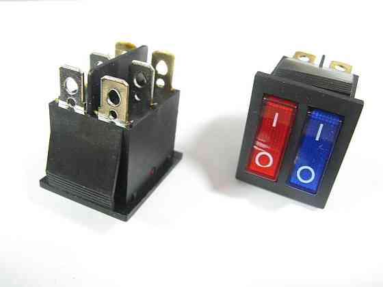 Перемикач KCD2-2101N ON-OFF (6 pin) R+B Daier Полтава