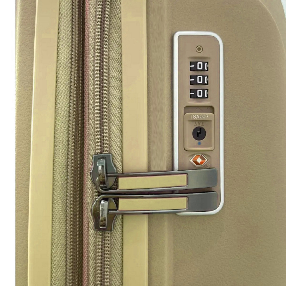 Валіза пластикова AIRTEX 245 велика 77 см  шампань Київ - фото 7