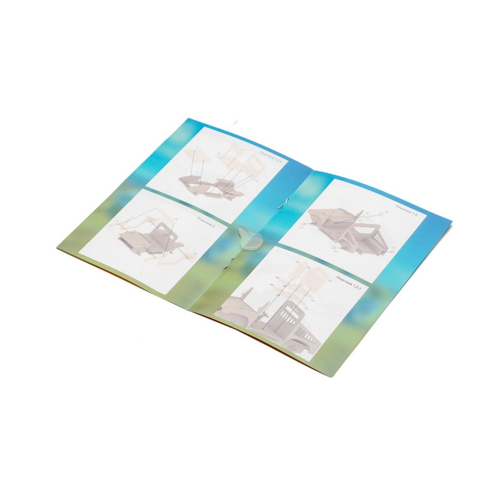 Дерев'яний 3D конструктор "Humvee" Puz-00927, 100 деталей Вінниця - фото 9