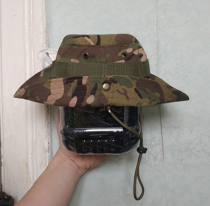 Панама мужская тактическая маскировочная камуфляжная мужская мультикам + сетка от коморов Киев - изображение 14