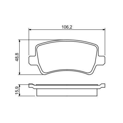 Тормозные колодки Bosch 0 986 494 248 Винница - изображение 4