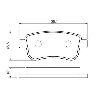 Тормозные колодки Bosch 0 986 494 452 Винница