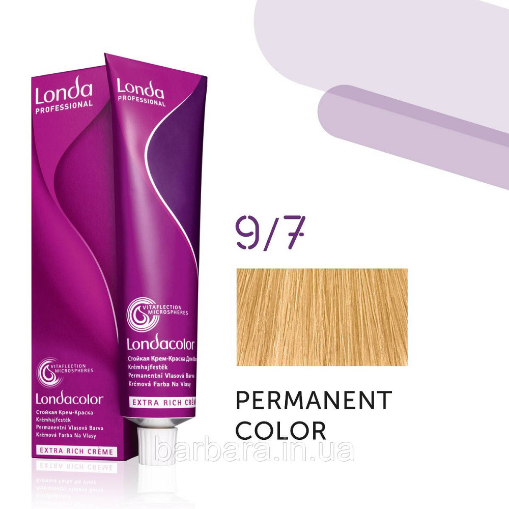 Краска для волос Londa Сolor Permanent Professional 9/7 очень светлый блонд коричневый Киев - изображение 1