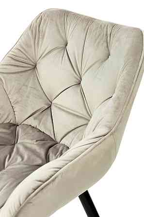 Крісло Парадіз HC-R18, чорний/велюр пісочний Київ