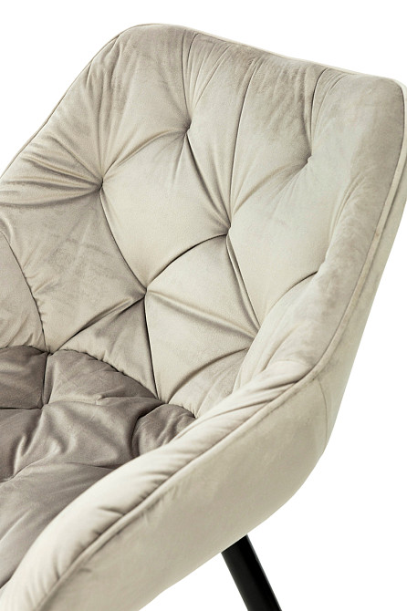 Крісло Парадіз HC-R18, чорний/велюр пісочний Київ - фото 6