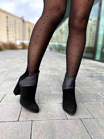 Nivelle Черевики жіночі NIVELLE чорні натуральна замша каблук 9см размеры 35р.36р.37р.38р. (361 Коломия