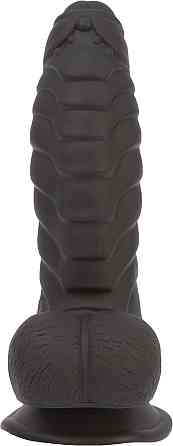Фалоімітатор ADDICTION Ben 7" Dildo With Balls Black, віброкуля в подарунок Sex Aura Київ