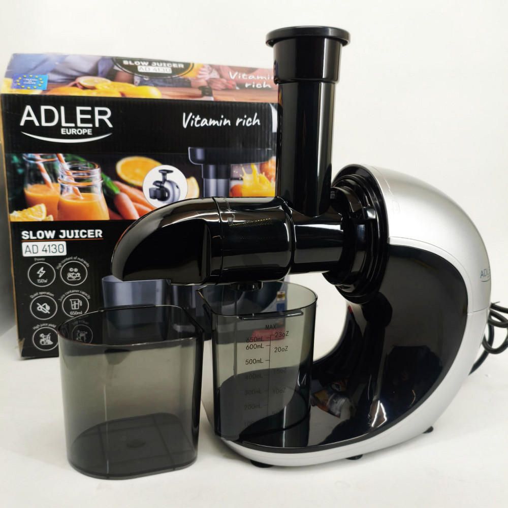 Соковитискач шнековий для цитрусових фруктів та овочів Adler AD 4130 домашній електричний на 150Вт GP-17 Львів - фото 5
