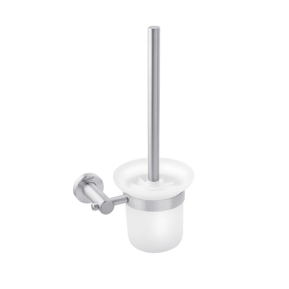 Йоршик для унітазу настінний Kroner KRP Edelstahl Klassisch - ESG3710 сатин/білий Київ - фото 1