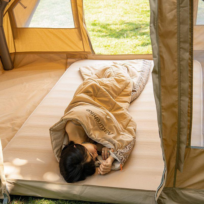 Спальний мішок Naturehike L150 NH20MSD05 лівий, (13°C), бежевий Киев - изображение 3