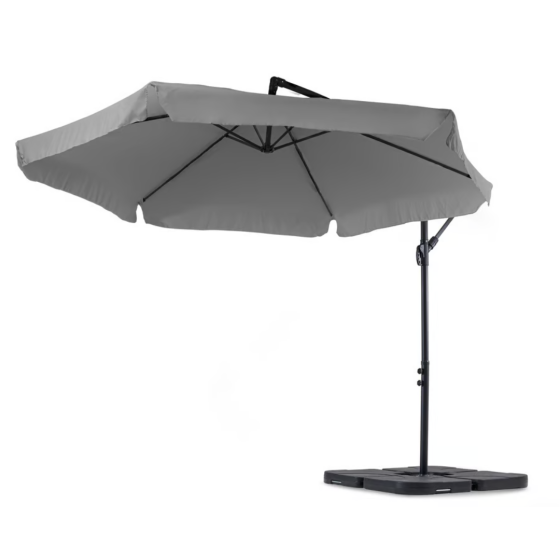 Парасолька садова Di Volio EMPOLI 350см сіра+ Основа садової парасольки Киев