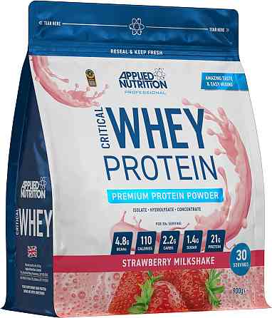 Протеїн Applied Nutrition Critical Whey 900 g (Strawberry Milkshake) Луцьк