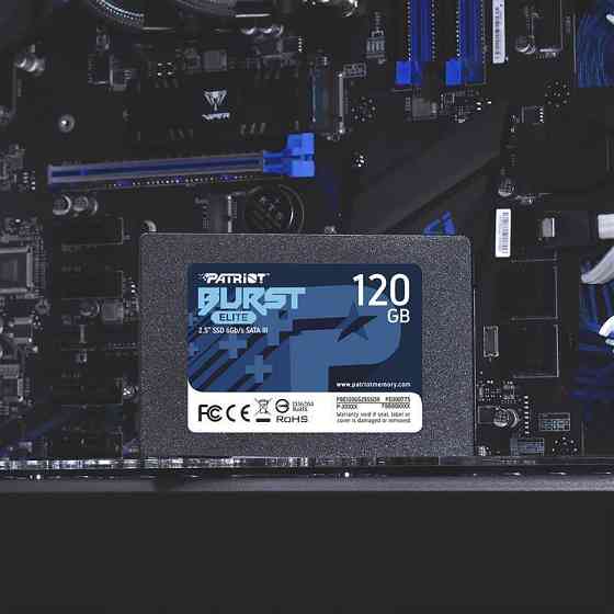 Накопичувач SSD 120 GB Patriot Burst Elite 2.5" SATAIII TLC (PBE120GS25SSDR) 2.5" Харків