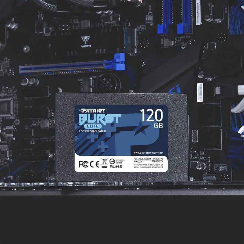 Накопичувач SSD 120 GB Patriot Burst Elite 2.5" SATAIII TLC (PBE120GS25SSDR) 2.5" Харків - фото 6