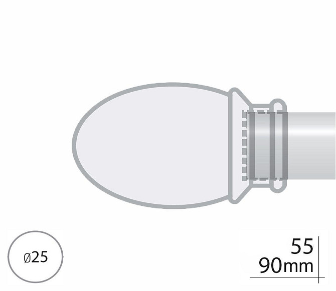 Закінчення для карнизу Orvit БЕЛУНО 25 мм АНТИК Львів - фото 2