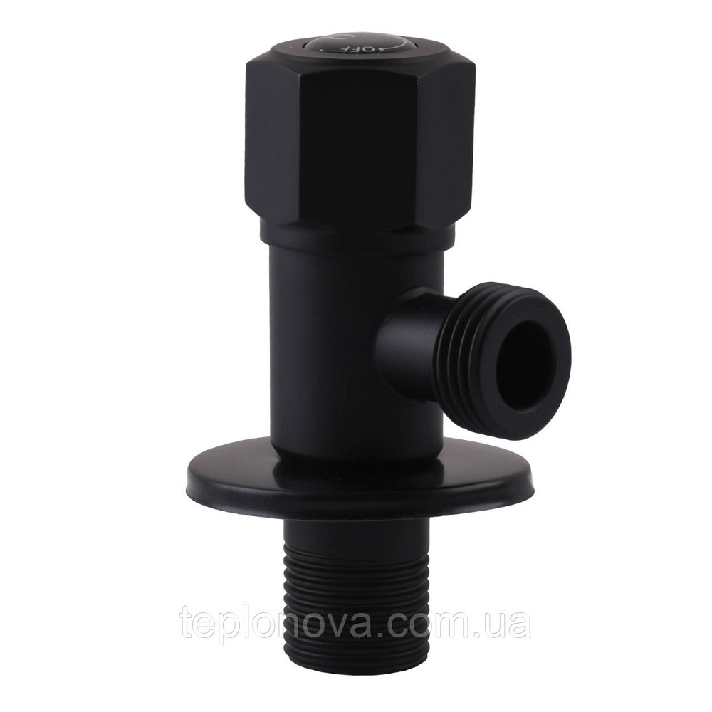 Кран кульовий угловой Professional 1/2″X1/2″ NV-QP888 BLACK Черновцы - изображение 1