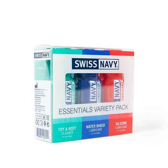 Набор Swiss Navy Essentials Variety Pack 3 х 30 мл (срок 21.01.2027) Sex Aura Киев