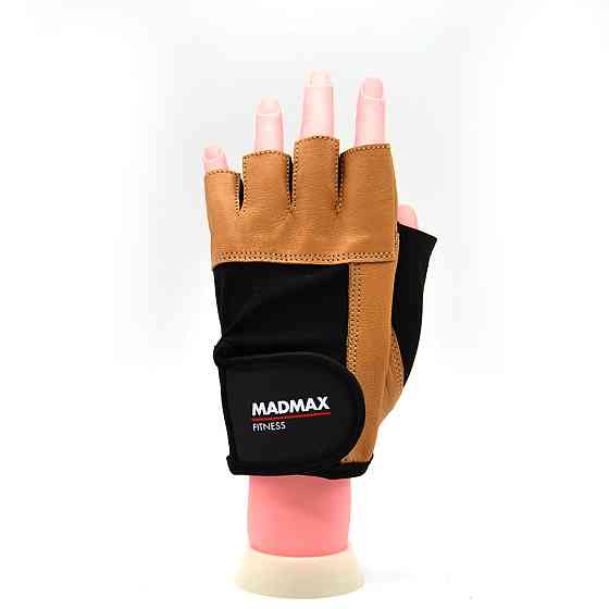 Перчатки для фітнесу MadMax MFG-444 Fitness Brown M Кам'янське