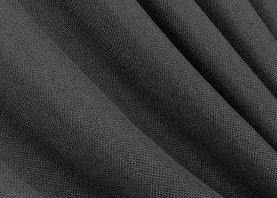 Комплект коротких штор VR-Textil Лен-блекаут № 1221ш Темно-серый 130х170см 2 шт (35-0401) Киев