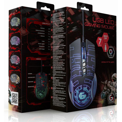 Мишка Gembird MUSG-RGB-01 USB Black (MUSG-RGB-01) Вінниця - фото 7