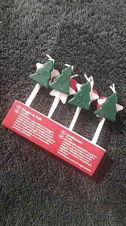 Новогодние свечки 12 штук разноцветный Киев